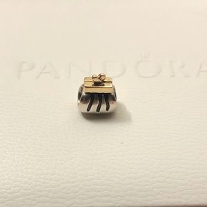 Pandora 14K Gold Silver Clutch Purse Charm